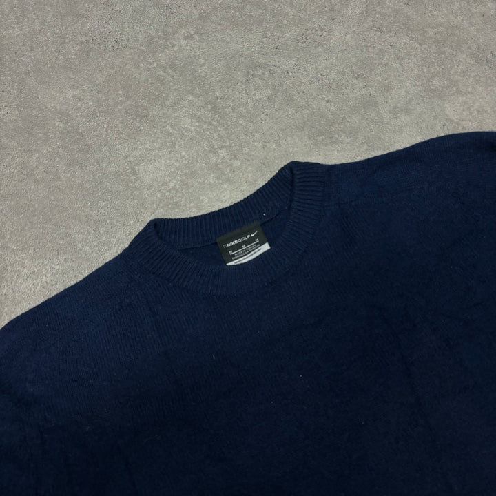 Vintage Nike Golf Navy Crewneck Knitted Sweater (M)