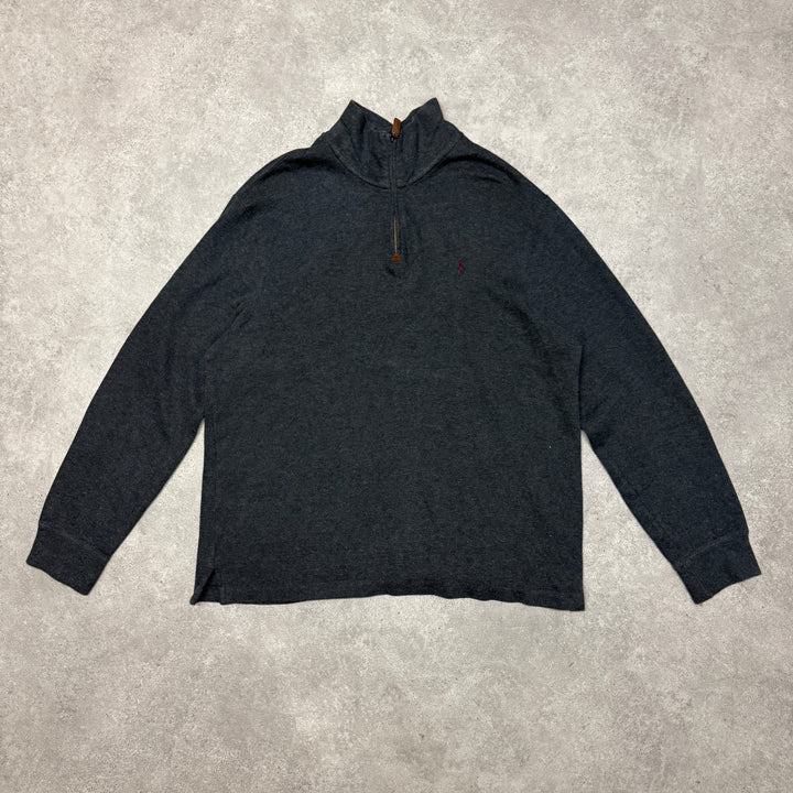 Polo Ralph Lauren Quarter Zip Size L Dark Grey