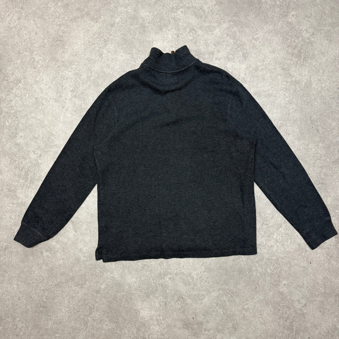 Polo Ralph Lauren Quarter Zip Size L Dark Grey