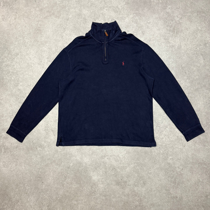 Polo Ralph Lauren Quarter Zip Size XL Navy