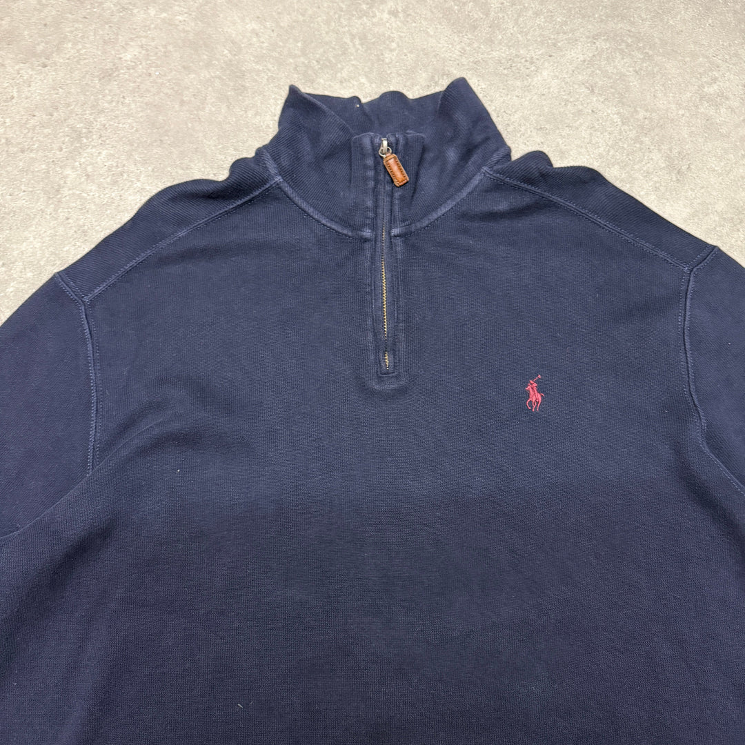 Polo Ralph Lauren Quarter Zip Size XL Navy