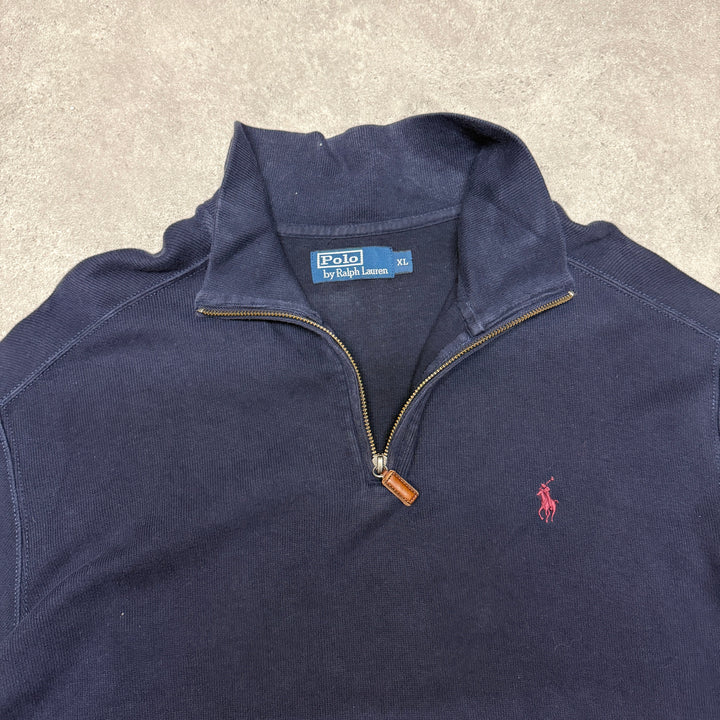 Polo Ralph Lauren Quarter Zip Size XL Navy