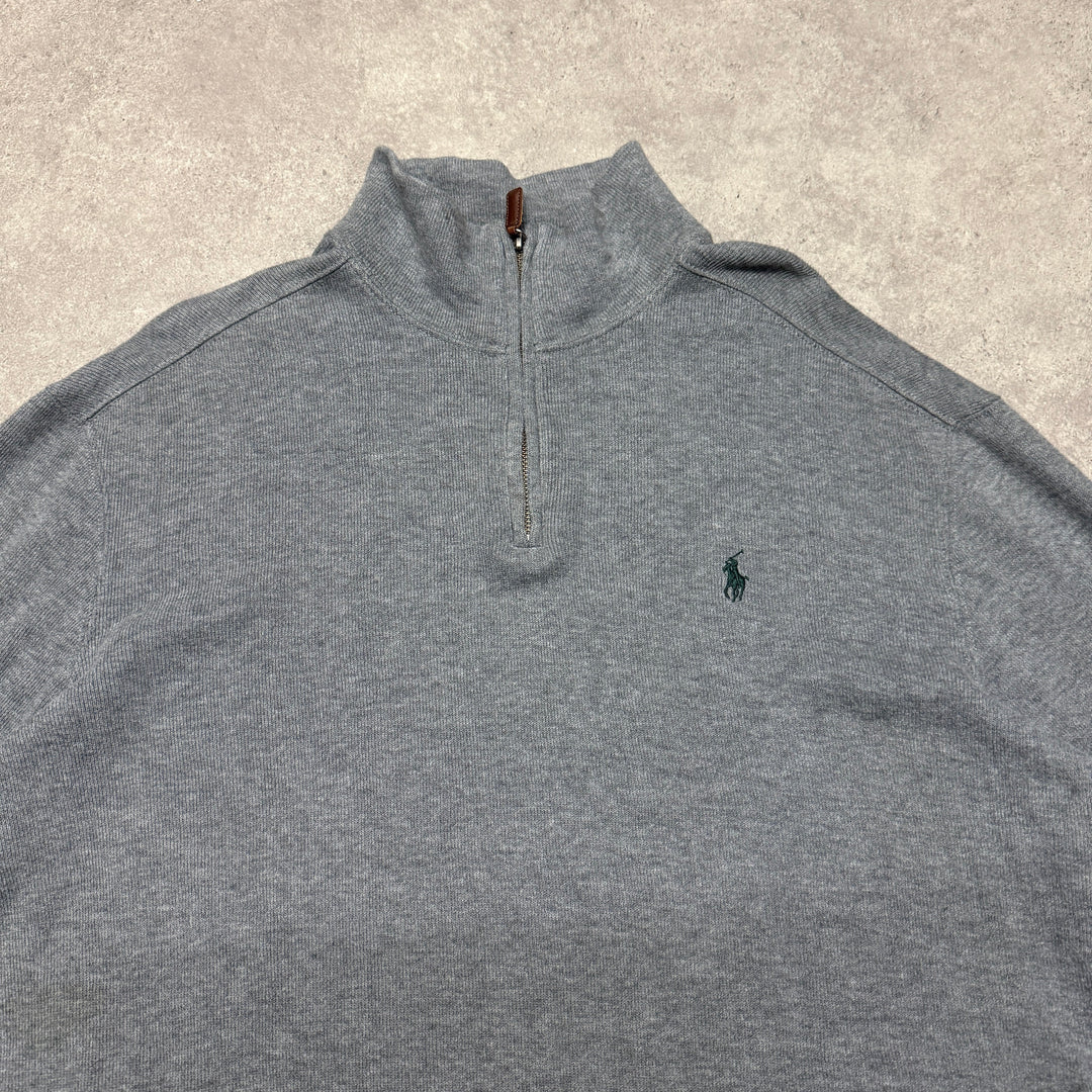 Polo Ralph Lauren Quarter Zip Size L Grey