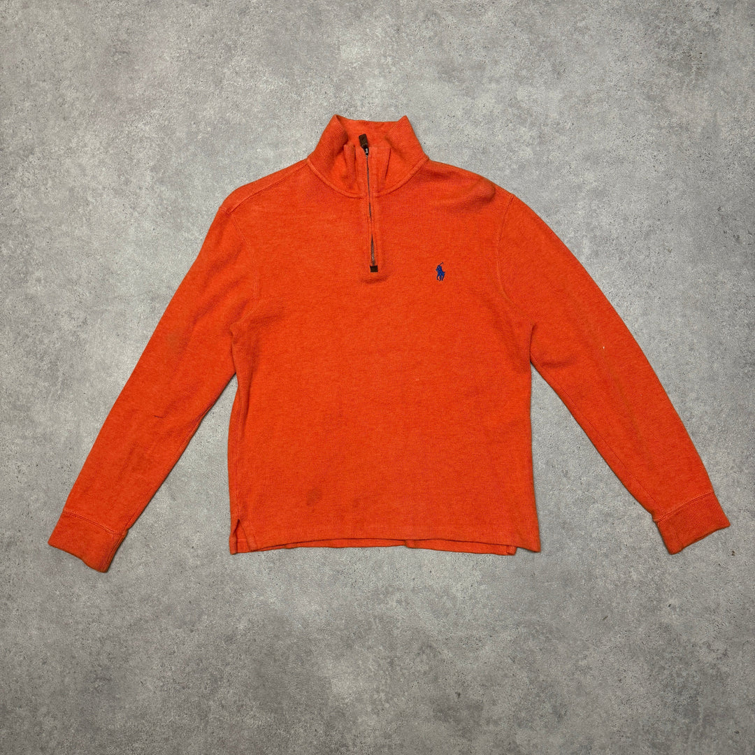 Polo Ralph Lauren Quarter Zip Size XS Orange