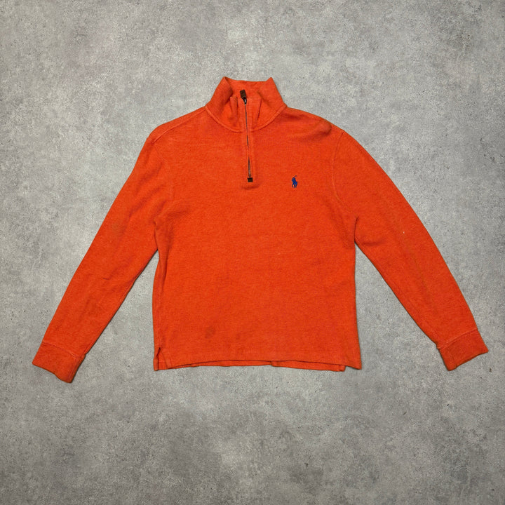 Polo Ralph Lauren Quarter Zip Size XS Orange