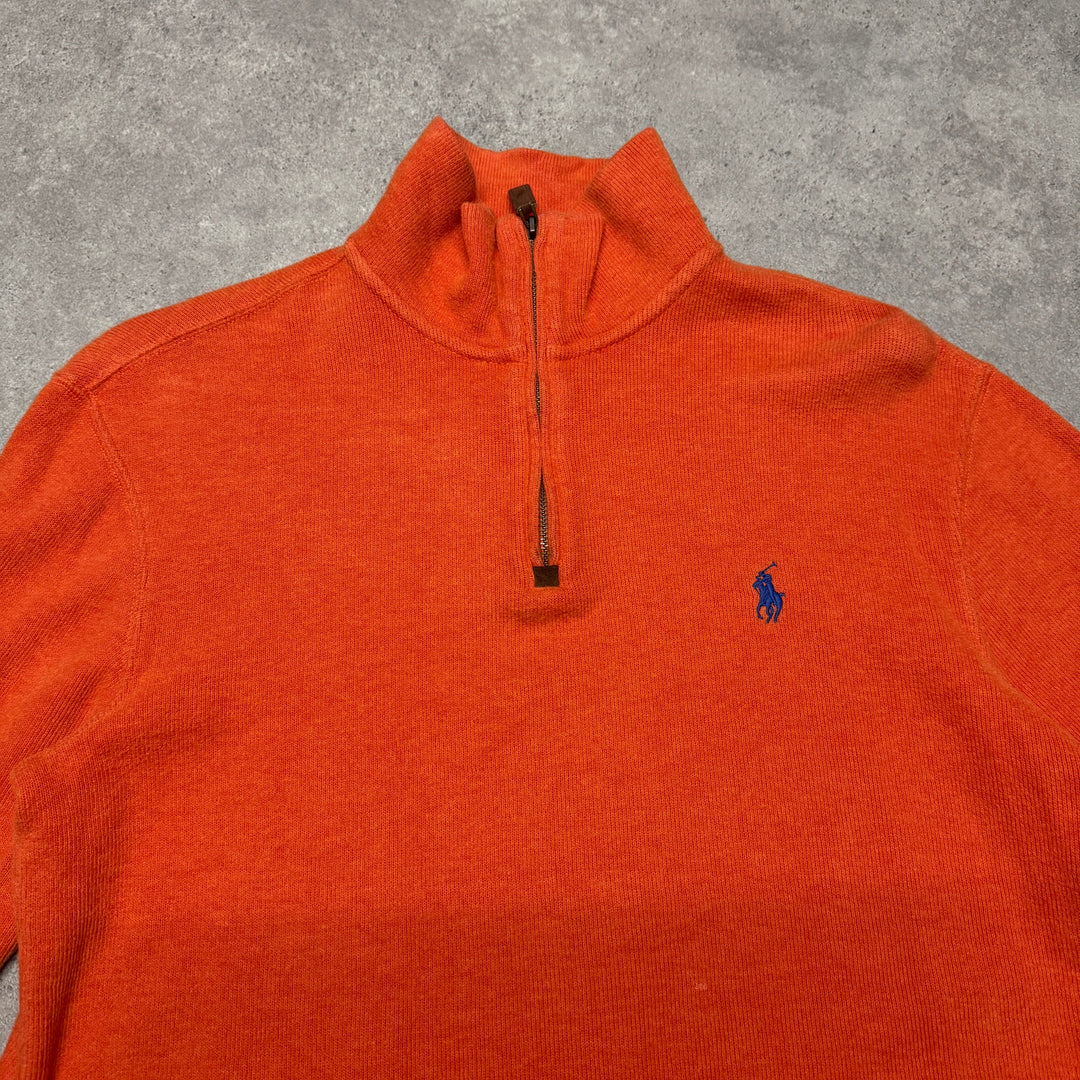 Polo Ralph Lauren Quarter Zip Size XS Orange