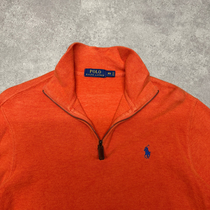 Polo Ralph Lauren Quarter Zip Size XS Orange