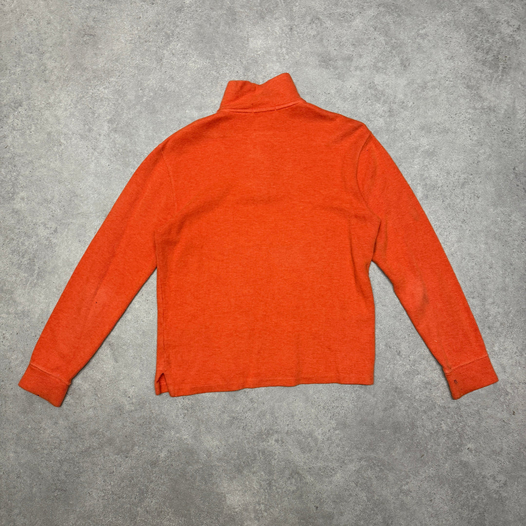 Polo Ralph Lauren Quarter Zip Size XS Orange