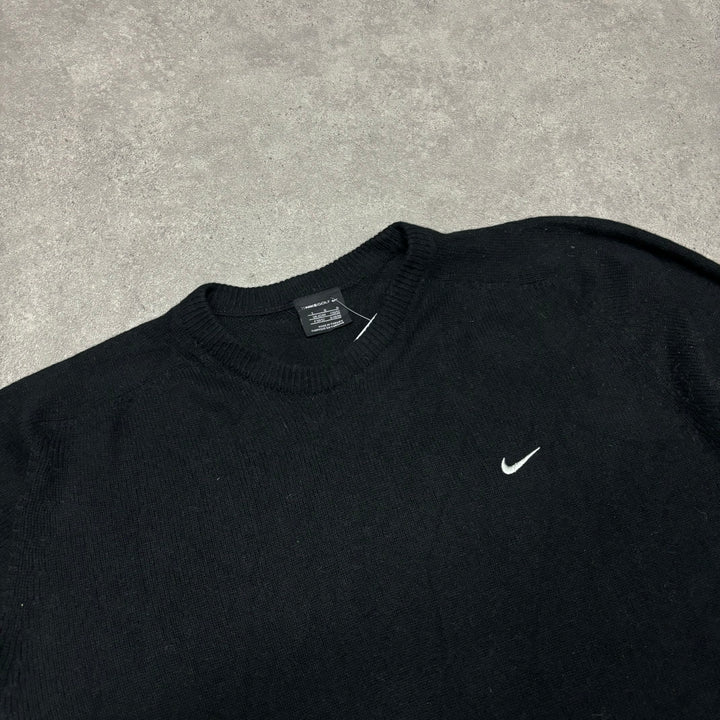 Vintage Nike Golf Black Knitted Crewneck Sweater (L)