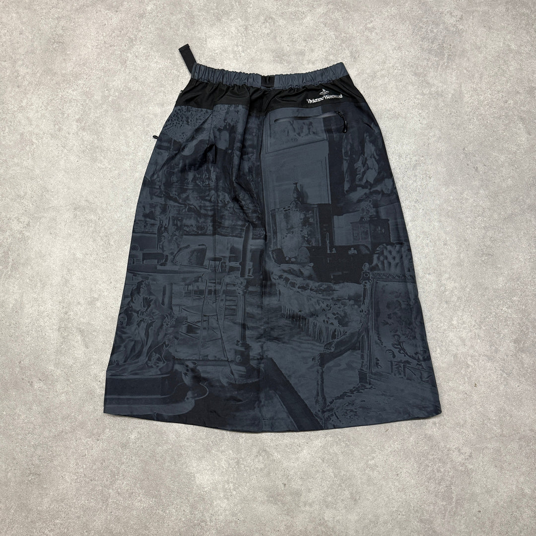 Palace x Vivienne Westwood Gore-Tex Mono Print Skirt Size(30x32) Black