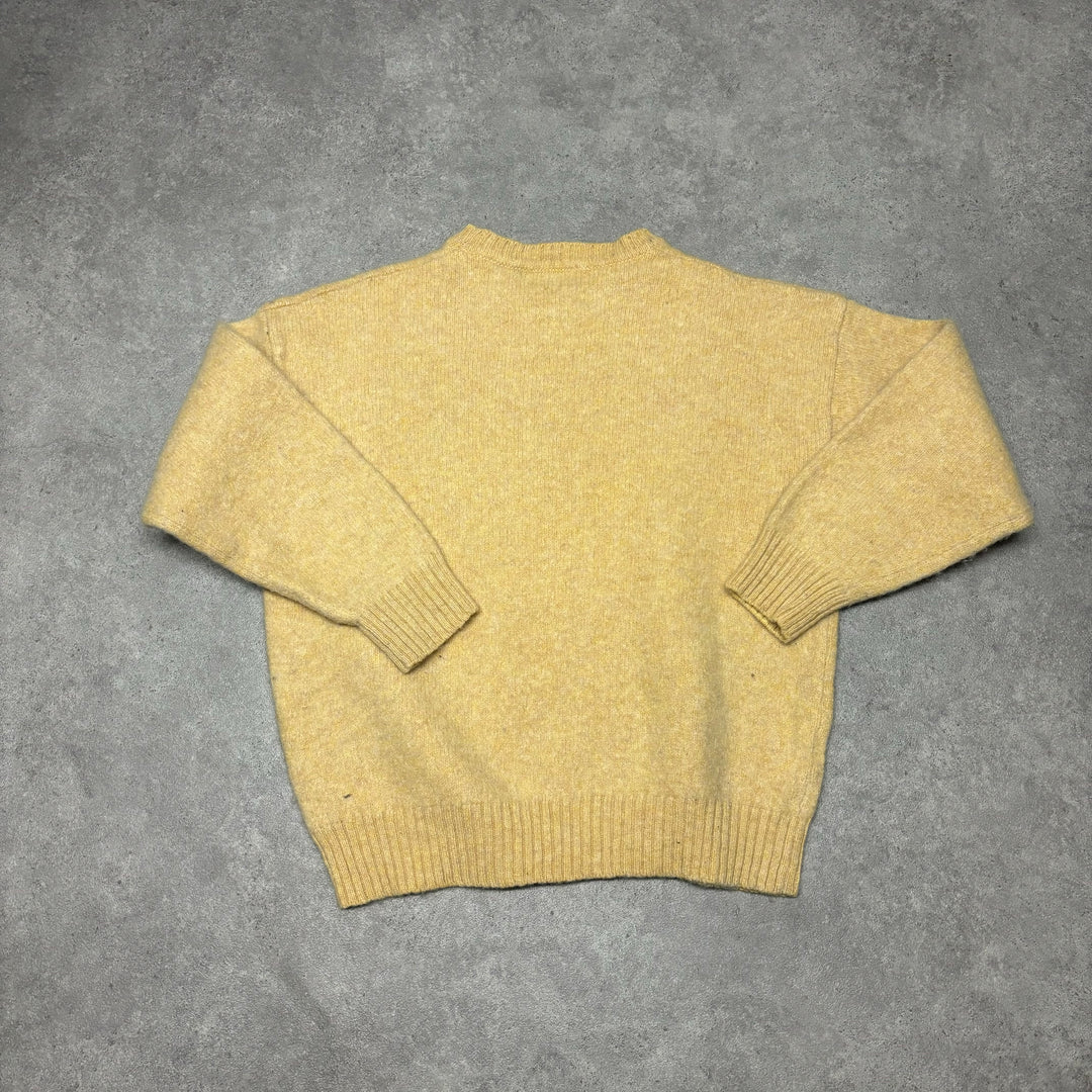 Vintage Burberry Yellow Knitted Sweater (S)