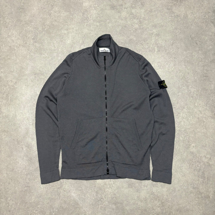 Vintage Stone Island Full Zip Grey Jumper (XL)
