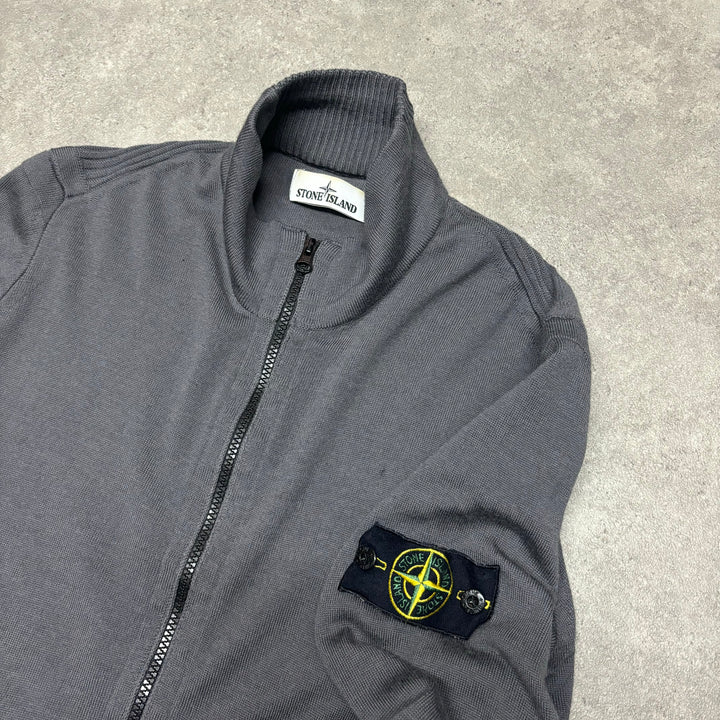 Vintage Stone Island Full Zip Grey Jumper (XL)