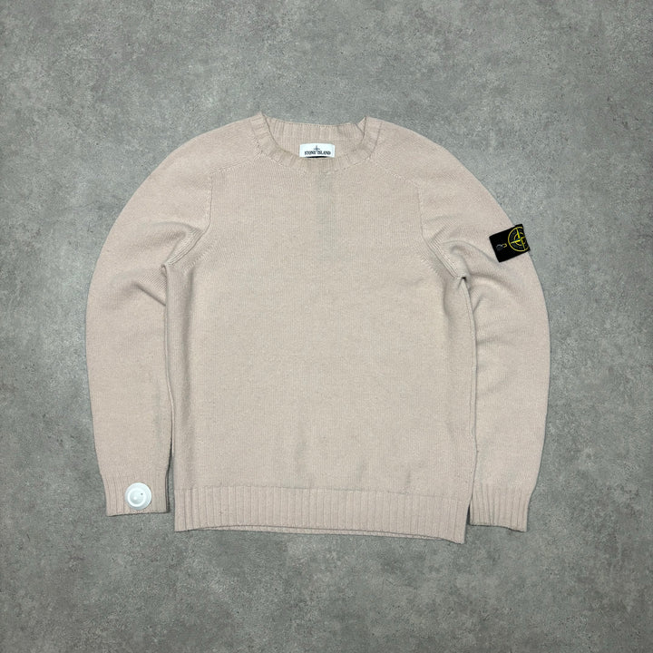 BNWT Vintage Stone Island Pastel Pink Knitted Sweater (L)