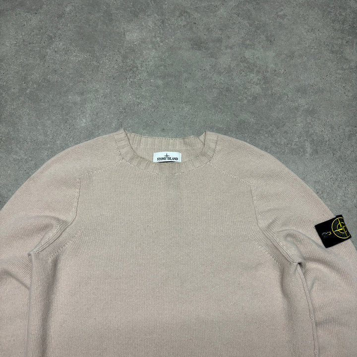 BNWT Vintage Stone Island Pastel Pink Knitted Sweater (L)