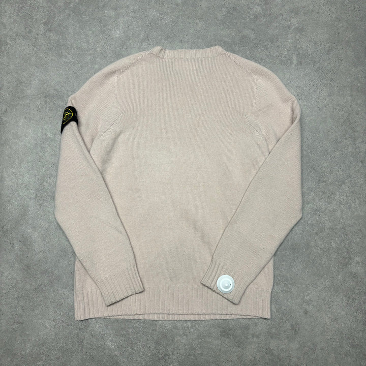 BNWT Vintage Stone Island Pastel Pink Knitted Sweater (L)