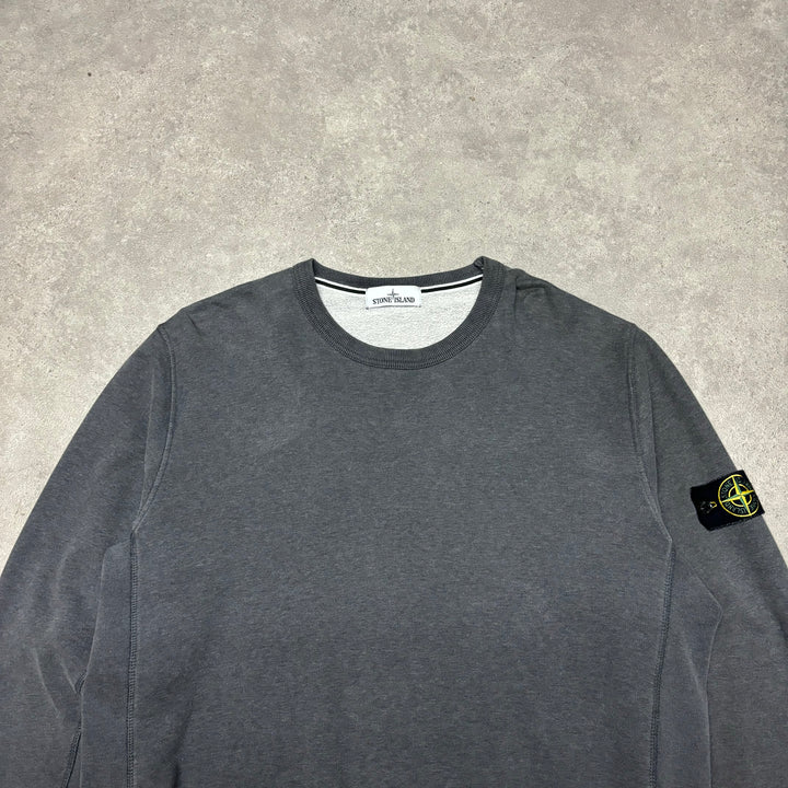 Vintage Stone Island Grey Crewneck Sweatshirt (XXL)