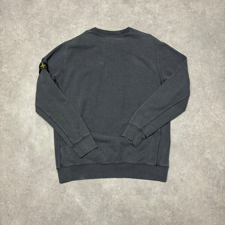 Vintage Stone Island Grey Crewneck Sweatshirt (XXL)