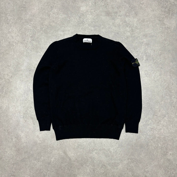 Vintage Stone Island Black Crewneck Sweatshirt (XS)