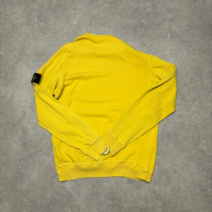 Vintage Stone Island Yellow Crewneck Sweatshirt (XL)