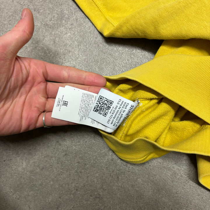 Vintage Stone Island Yellow Crewneck Sweatshirt (XL)