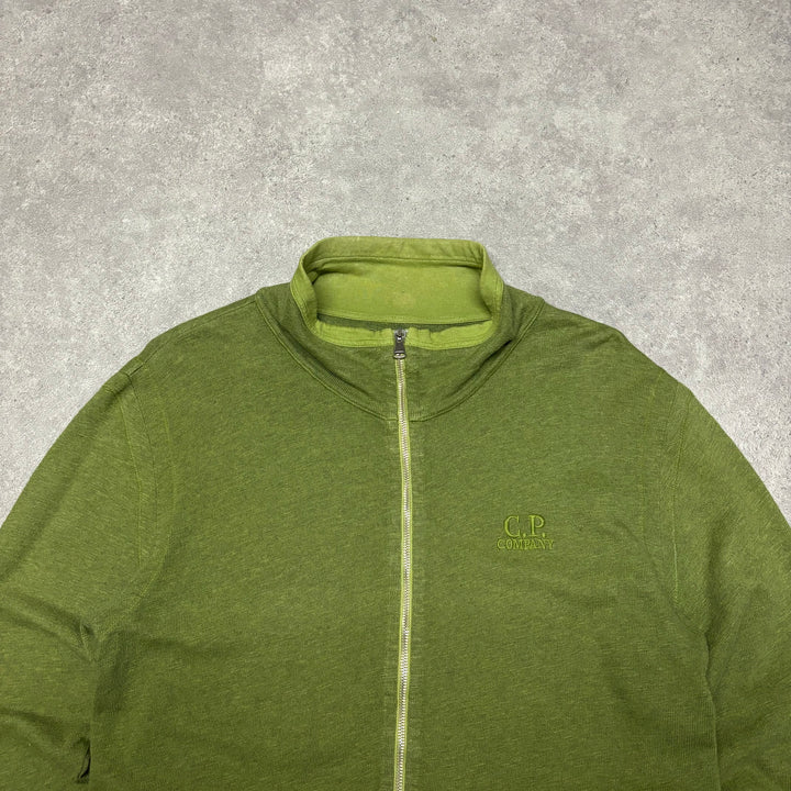 Vintage CP Company Full Zip Green Jumper (L)