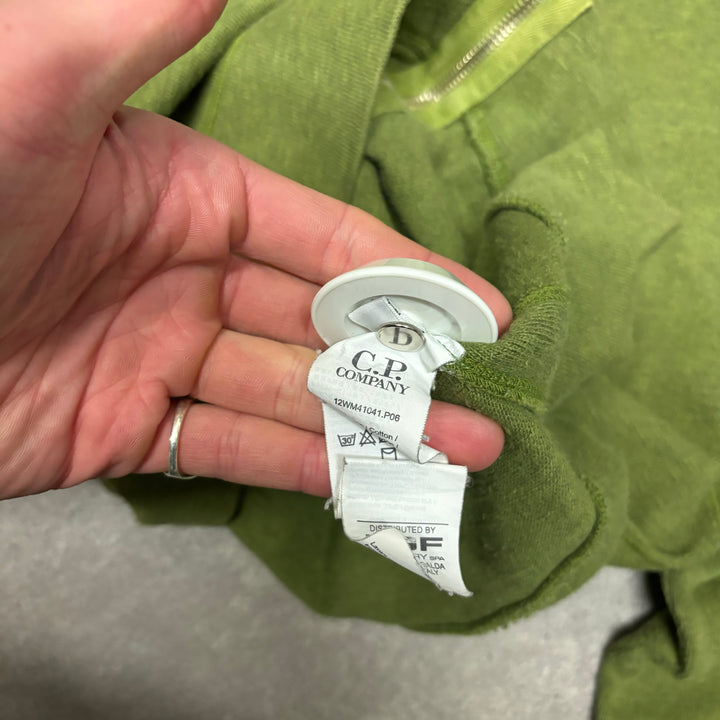 Vintage CP Company Full Zip Green Jumper (L)