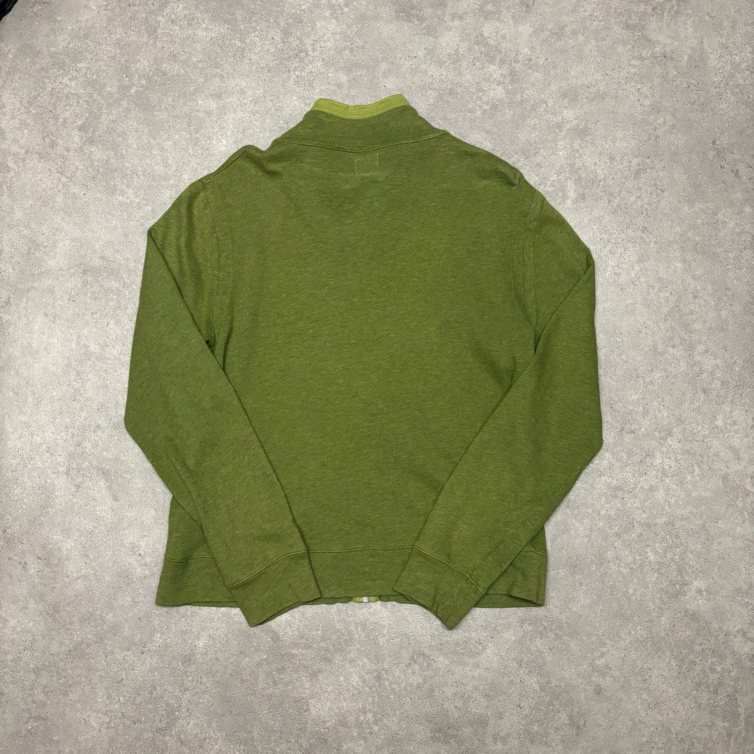 Vintage CP Company Full Zip Green Jumper (L)
