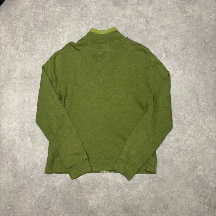 Vintage CP Company Full Zip Green Jumper (L)