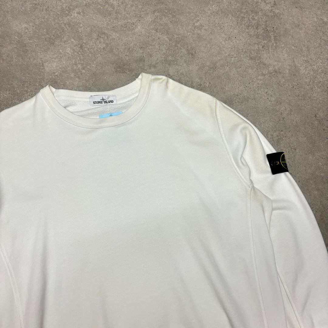 Vintage Stone Island White Crewneck Sweatshirt (3XL)