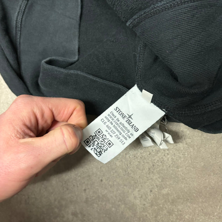 Vintage Stone Island Black Crewneck Sweatshirt (XXL)