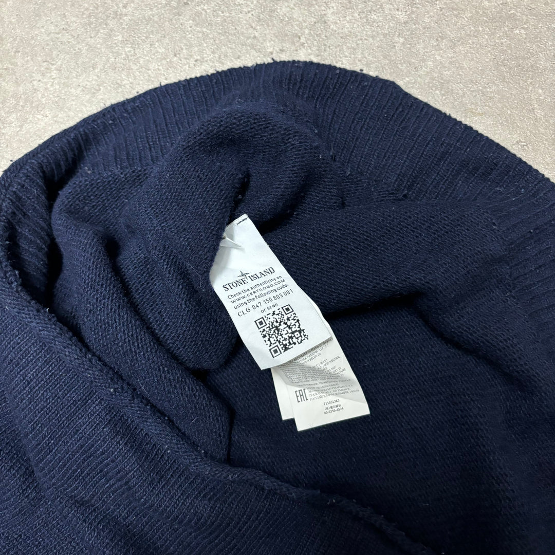 Vintage Stone Island Navy Heavy Knitted Sweater (XL)