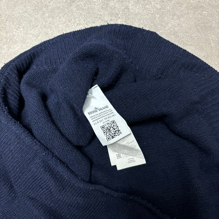 Vintage Stone Island Navy Heavy Knitted Sweater (XL)