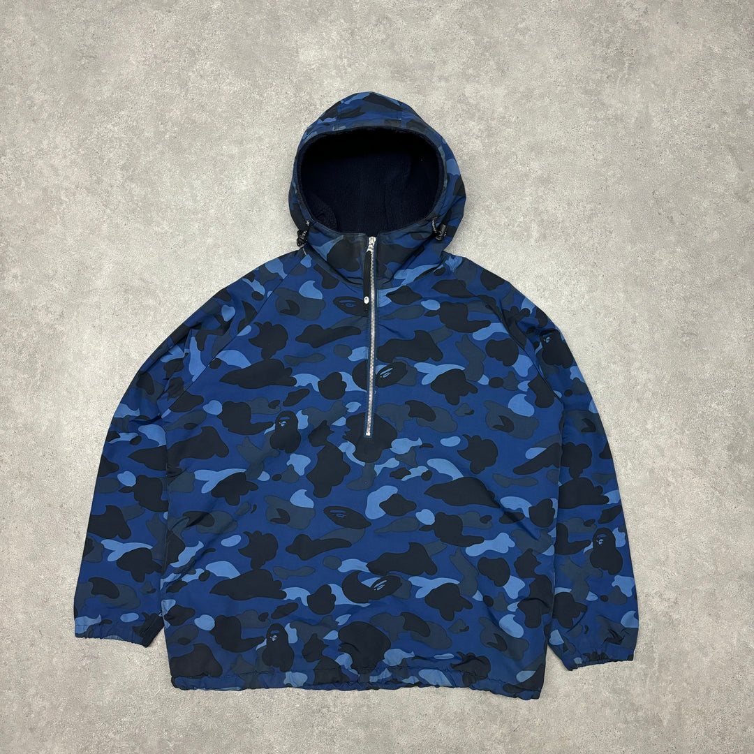 Bape Blue Camo Sherpa Lined Jacket (M)