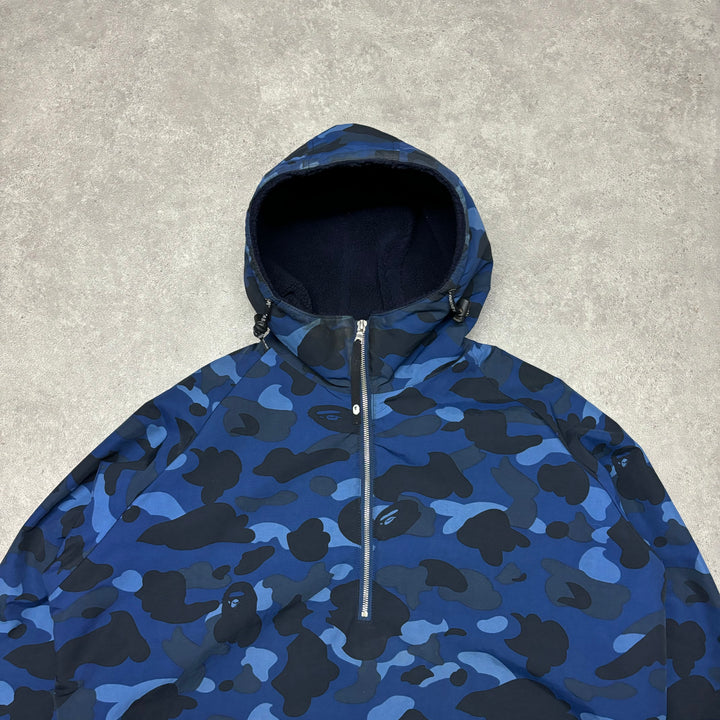 Bape Blue Camo Sherpa Lined Jacket (M)