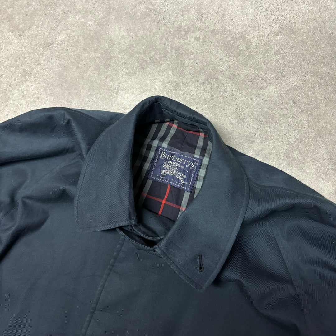 Vintage Burberry Navy Trench Coat (L)