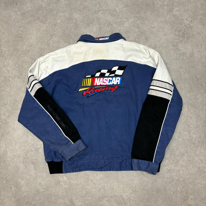 Vintage Nascar Blue Racing Jacket (XL)