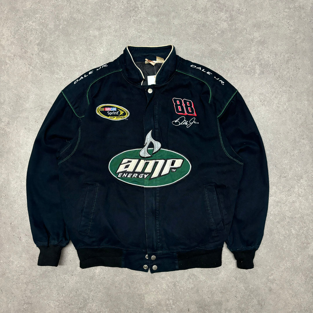 Vintage Nascar AMP Black Racing Jacket (M)