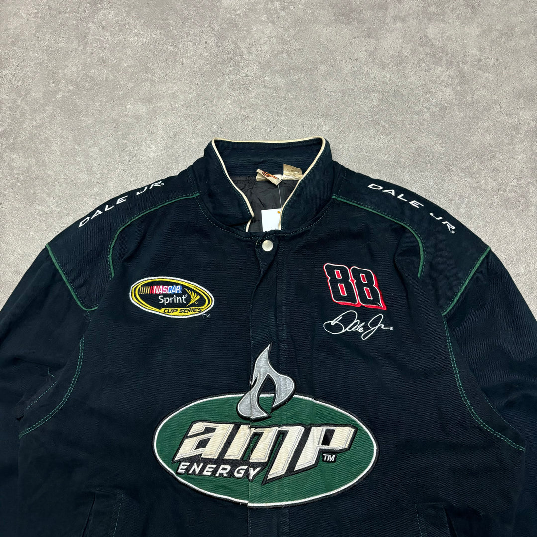 Vintage Nascar AMP Black Racing Jacket (M)