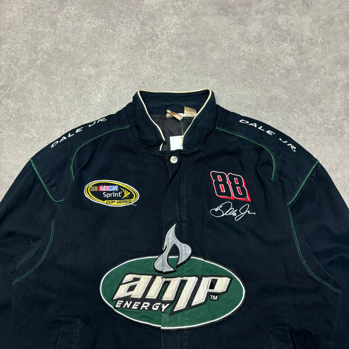 Vintage Nascar AMP Black Racing Jacket (M)