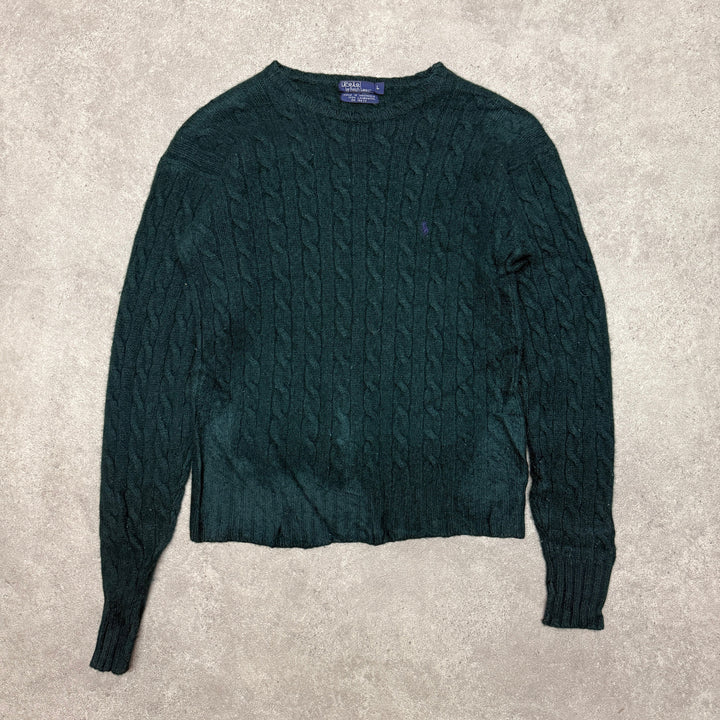 Polo Ralph Lauren  Wool Jumper Size L (Fit M ) Green