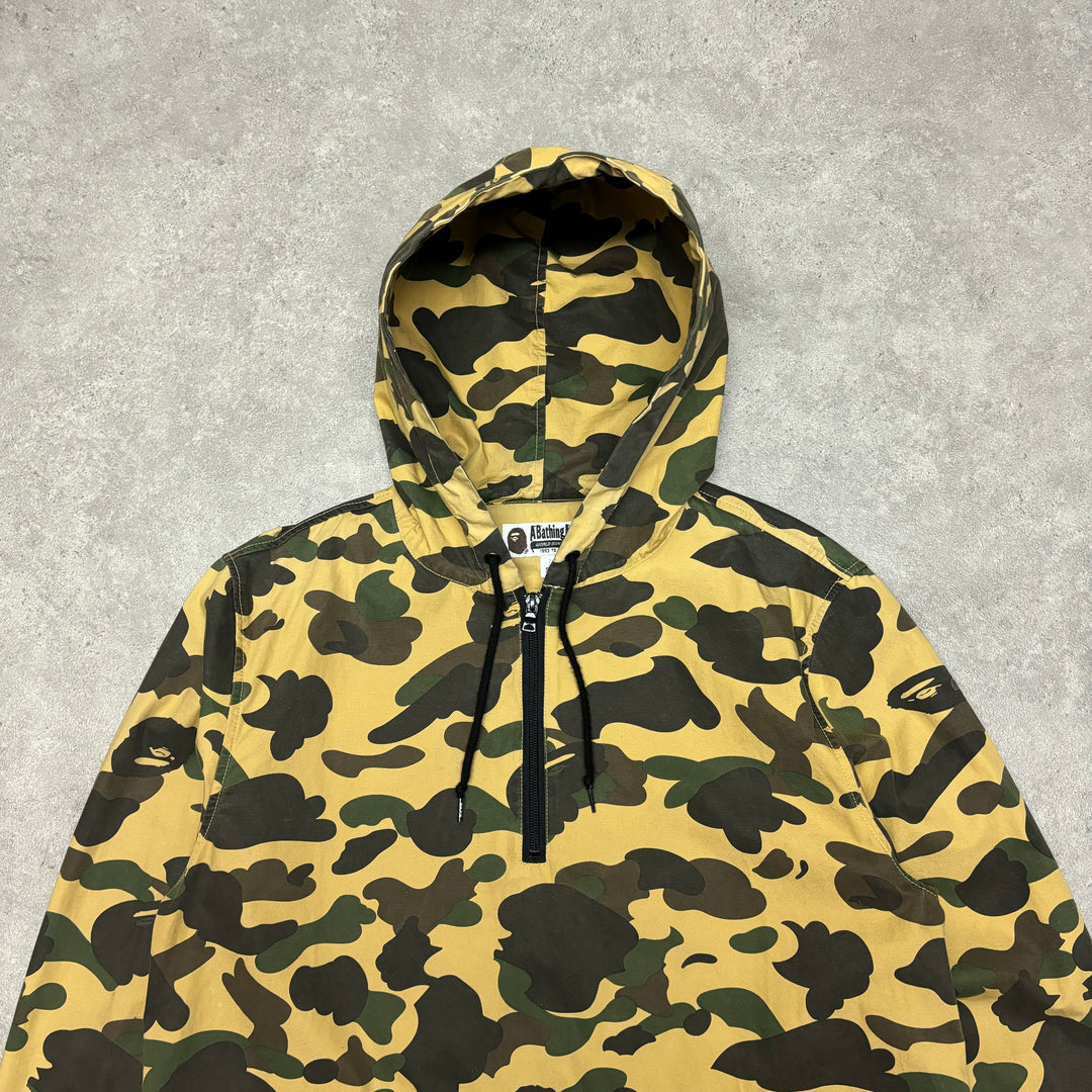 Bape Yellow Camo Kangaroo Pocket Jacket (S)