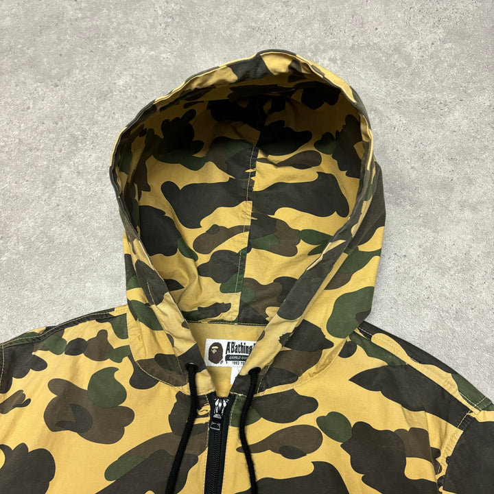 Bape Yellow Camo Kangaroo Pocket Jacket (S)