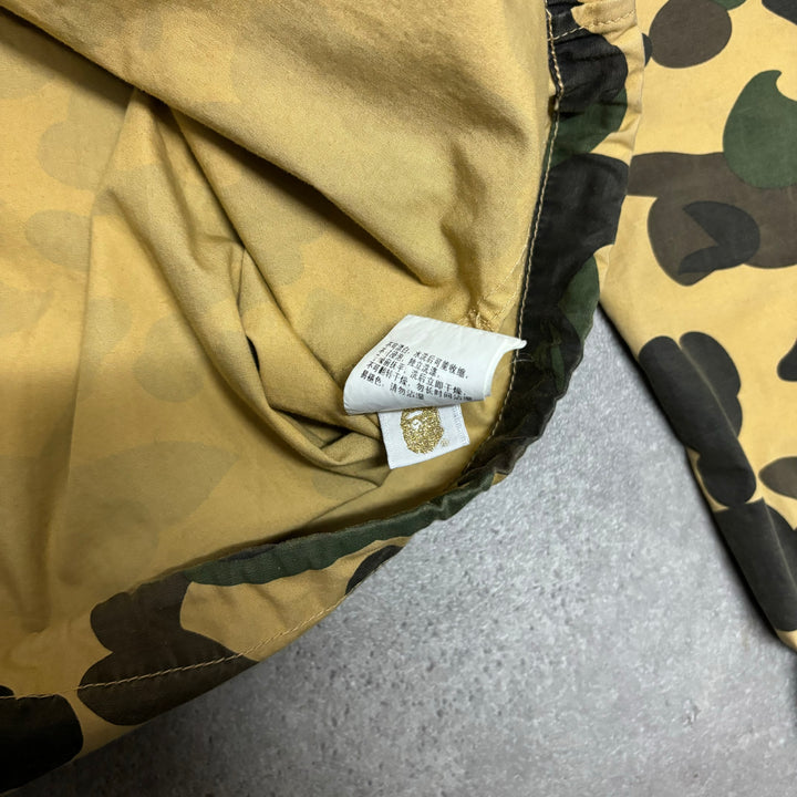 Bape Yellow Camo Kangaroo Pocket Jacket (S)