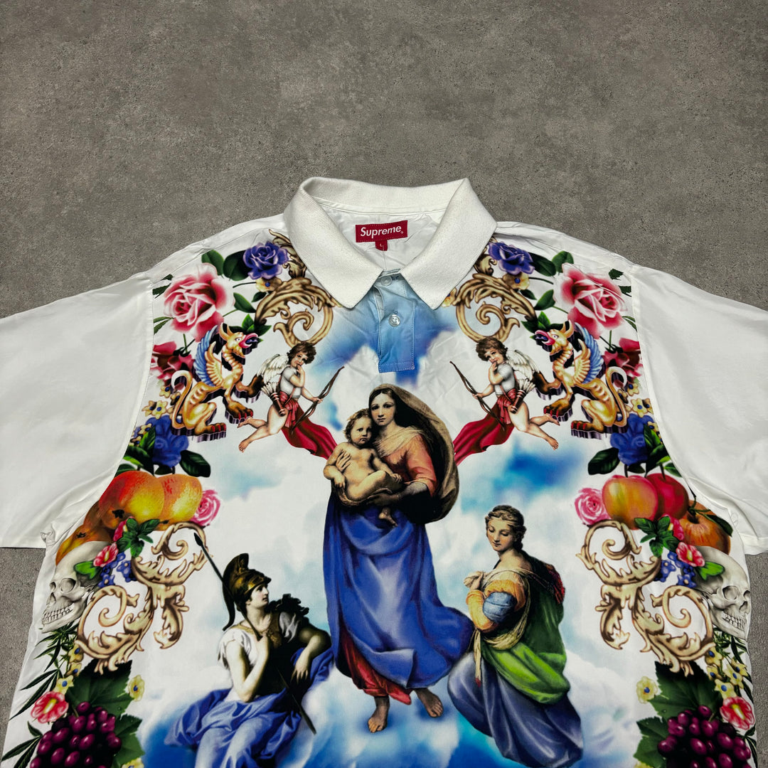 Supreme Heavenly Silk Polo Shirt (L)