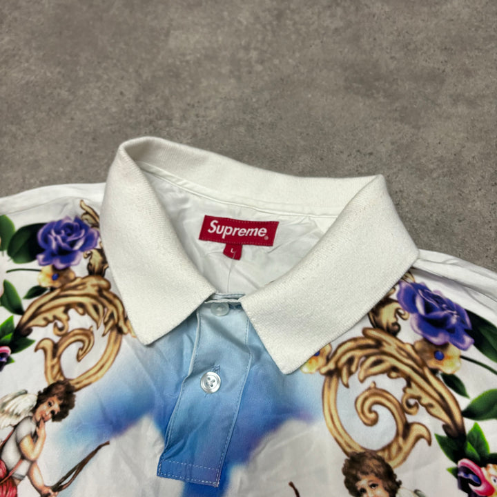 Supreme Heavenly Silk Polo Shirt (L)