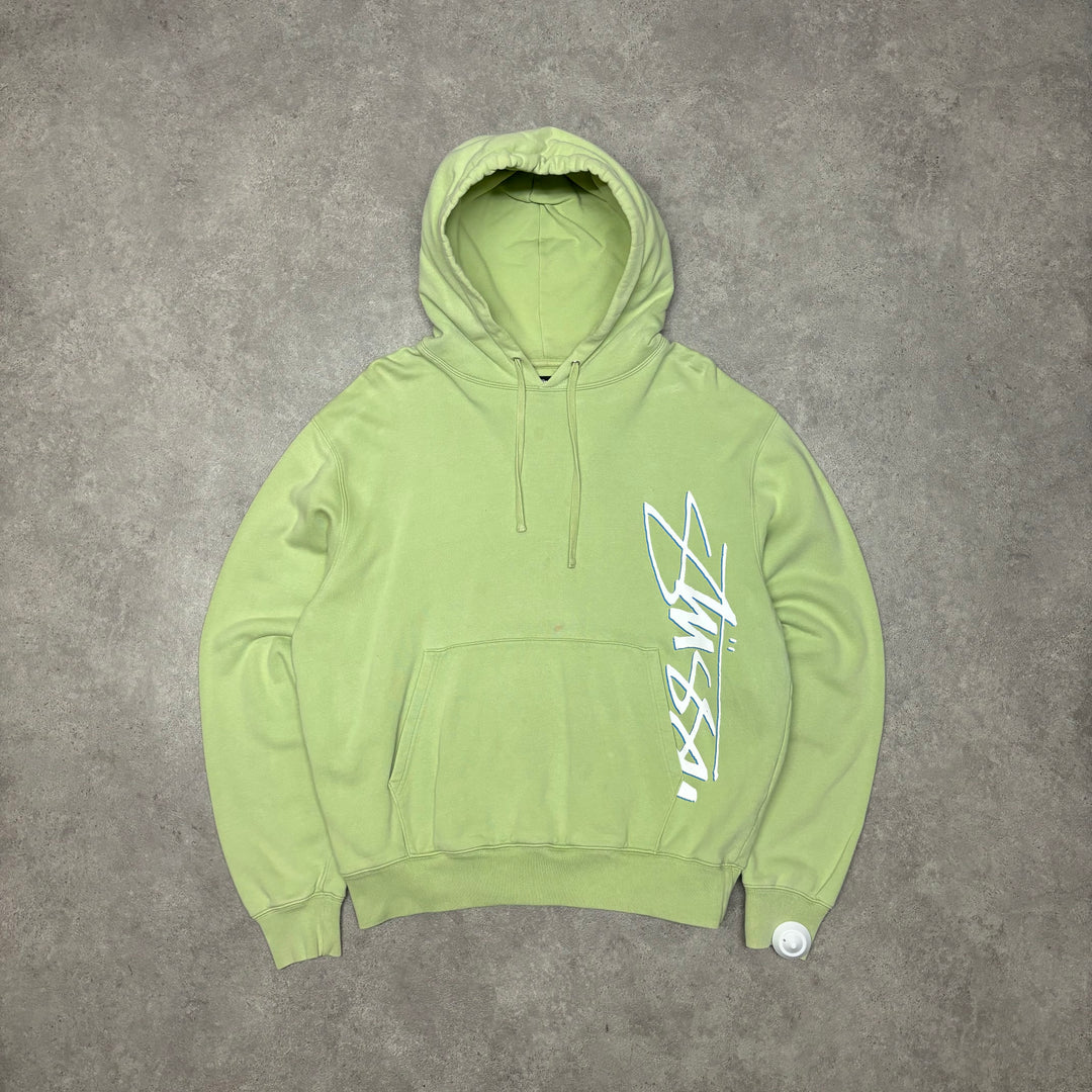 Vintage Stussy Green Hoodie & Tracksuit Bottom Set (L)
