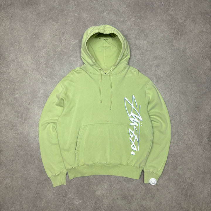 Vintage Stussy Green Hoodie & Tracksuit Bottom Set (L)