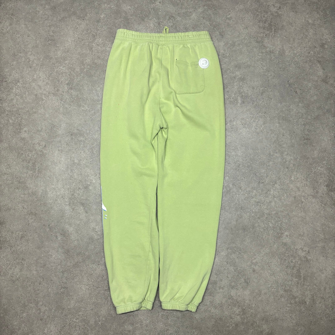Vintage Stussy Green Hoodie & Tracksuit Bottom Set (L)
