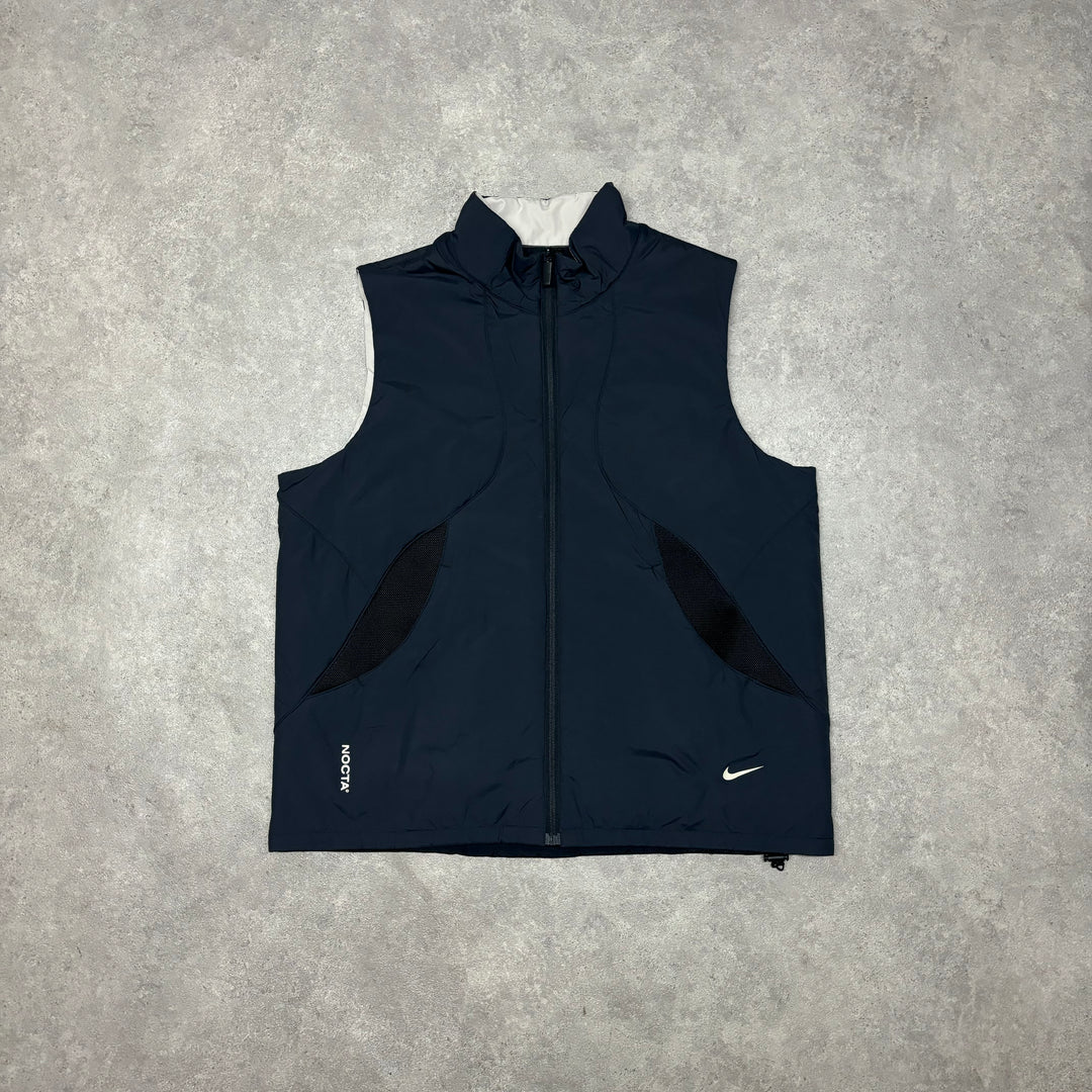 BNWT Vintage Nocta Nike Reverisble Black & Cream Technical Vest (XL)